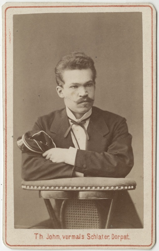 Korporatsioon "Estonia" liige Alexander Paulsen, portreefoto