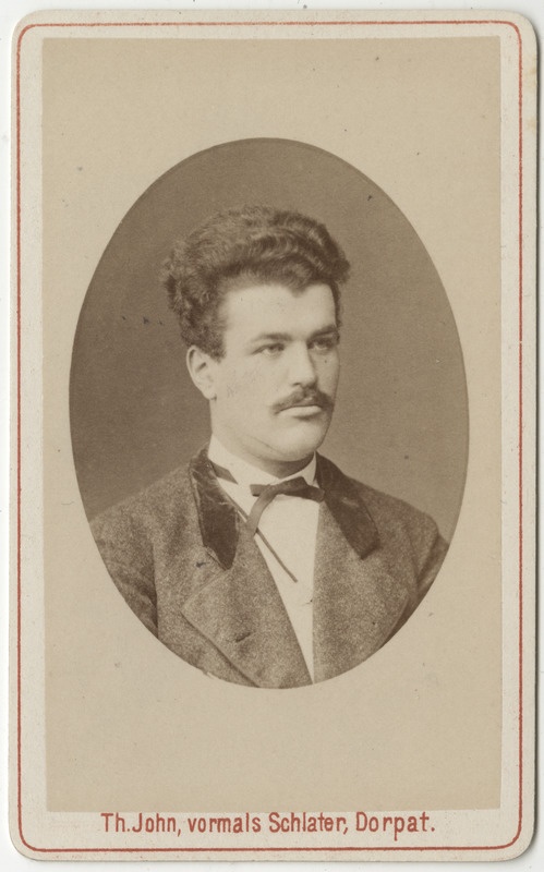 Korporatsioon "Estonia" liige Eugen Hagen, portreefoto