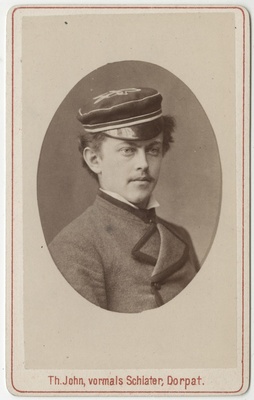 Korporatsioon "Estonia" liige Ferdinand Hörschelmann, portreefoto  duplicate photo