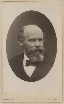 Tartu Ülikooli rektor Georg von Oettingen, portreefoto  duplicate photo