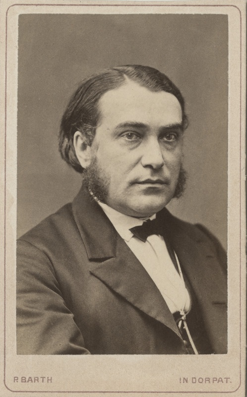 Tartu Ülikooli eksegeetika professor Johann Heinrich Mühlau, portreefoto