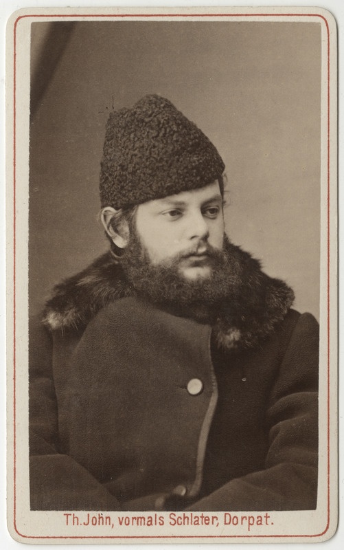 Korporatsioon "Estonia" liige Wolfgang Schlüter, portreefoto