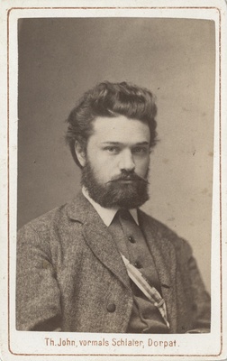 Arvatavasti korporatsioon "Estonia" liige Endel Petersen, portreefoto  duplicate photo