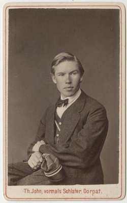 Korporatsioon "Estonia" liige Eduard Tomberg, portreefoto  duplicate photo