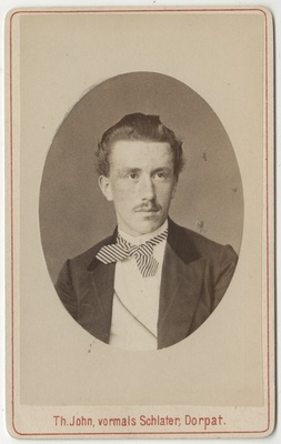 Korporatsioon "Estonia" liige parun Basilius Rosen, portreefoto  duplicate photo