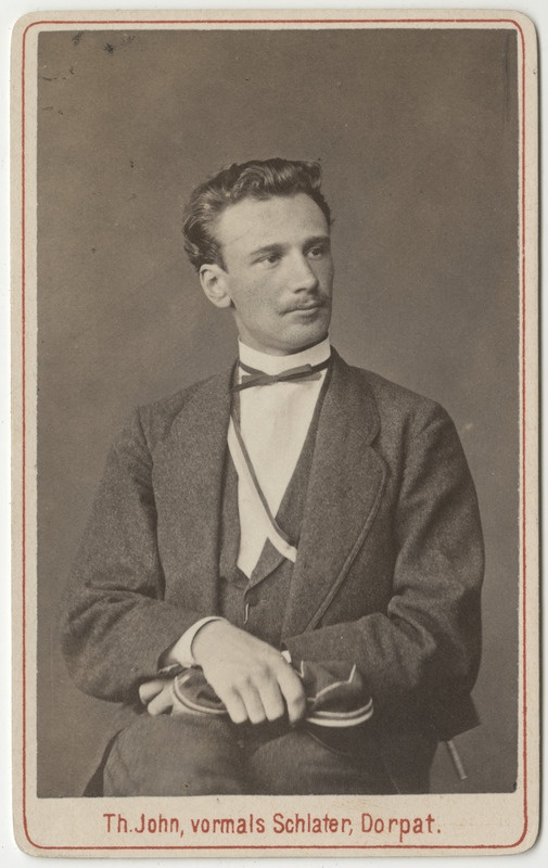 Korporatsioon "Estonia" liige Julius von Brevern, portreefoto