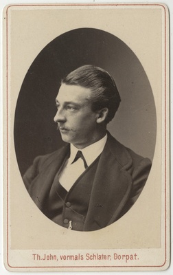 Korporatsioon "Estonia" liige Leonidas Smirnow, portreefoto  duplicate photo