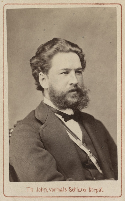 Korporatsioon "Estonia" liige Adolf Bergmann, portreefoto