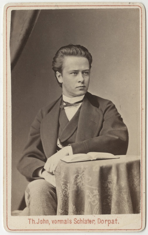 Korporatsioon "Estonia" liige Alexander Selenkoff, portreefoto