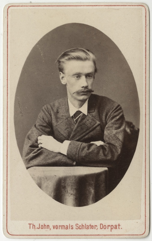 Korporatsioon "Estonia" liige Ernst Frey, portreefoto