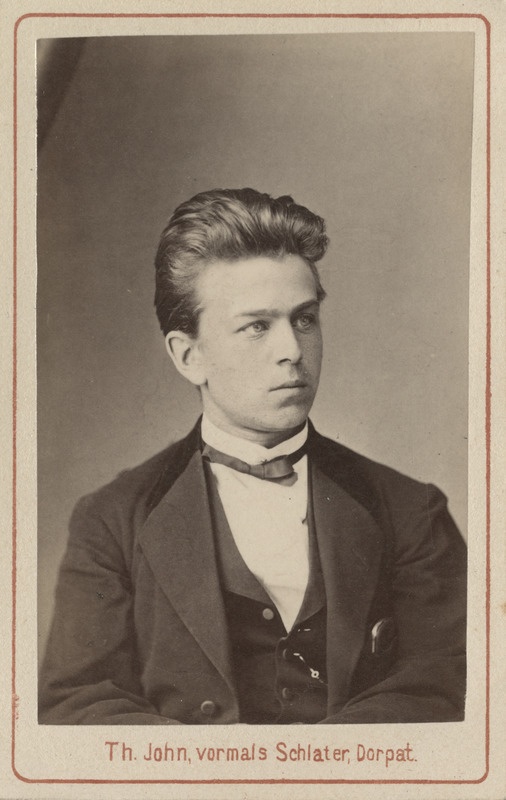 Korporatsioon "Estonia" liige Konstantin Ewers, portreefoto