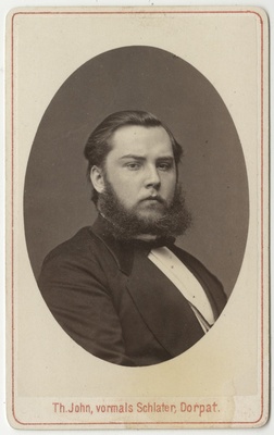 Korporatsioon "Estonia" liige Christoph Mickwitz, portreefoto  duplicate photo