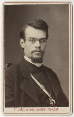 Korporatsioon "Estonia" liige Ernst Osse, portreefoto  duplicate photo