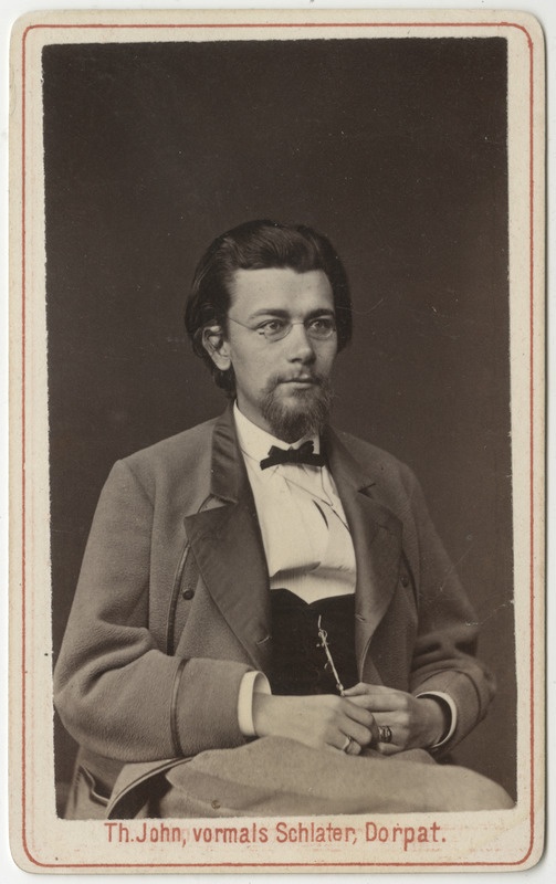 Korporatsioon "Estonia" liige Karl Körber, portreefoto