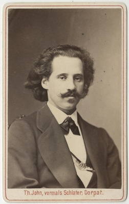 Korporatsioon "Estonia" liige Ernst Hörschelmann, portreefoto  duplicate photo