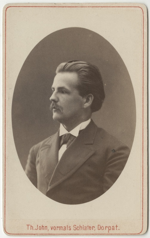 Korporatsioon "Estonia" liige Paul von Gruenewaldt, portreefoto