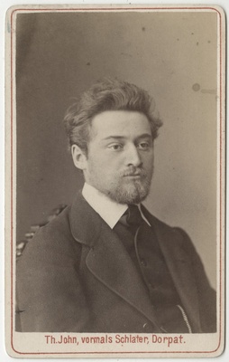 Korporatsioon "Estonia" liige Christlieb Ripke, portreefoto  duplicate photo