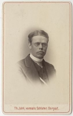 Korporatsioon "Estonia" liige Eduard Louis, portreefoto  duplicate photo