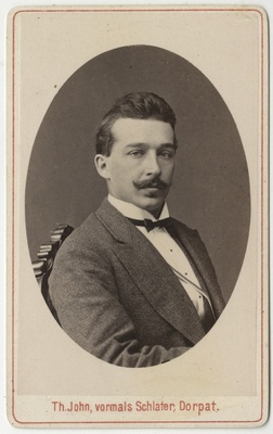 Korporatsioon "Estonia" liige Karl Kruus, portreefoto  duplicate photo