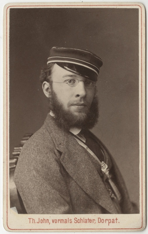 Korporatsioon "Estonia" liige parun Harald Toll, portreefoto