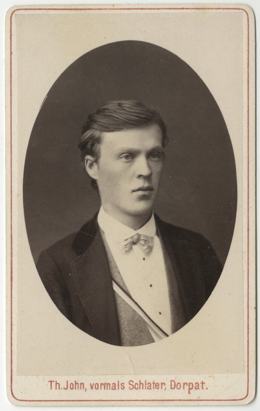 Korporatsioon "Estonia" liige Robert Pihlemann, portreefoto