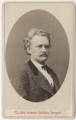 Korporatsioon "Estonia" liige Karl Nieberg, portreefoto  duplicate photo