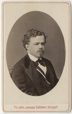 Korporatsioon "Estonia" liige Magnus von Lingen, portreefoto  duplicate photo