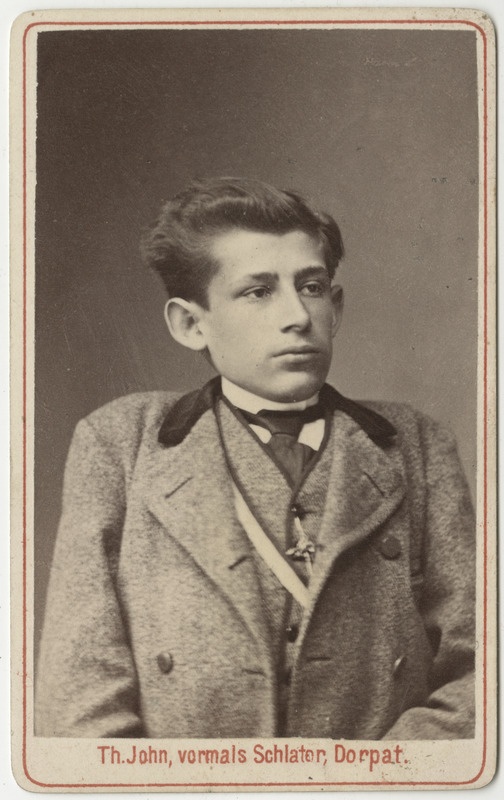 Korporatsioon "Estonia" liige Karl Luther, portreefoto