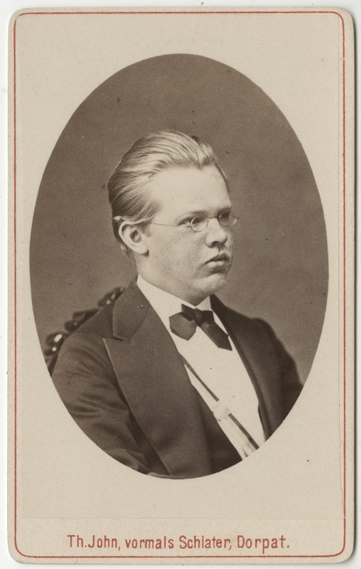 Korporatsioon "Estonia" liige Alexander Eylandt, portreefoto