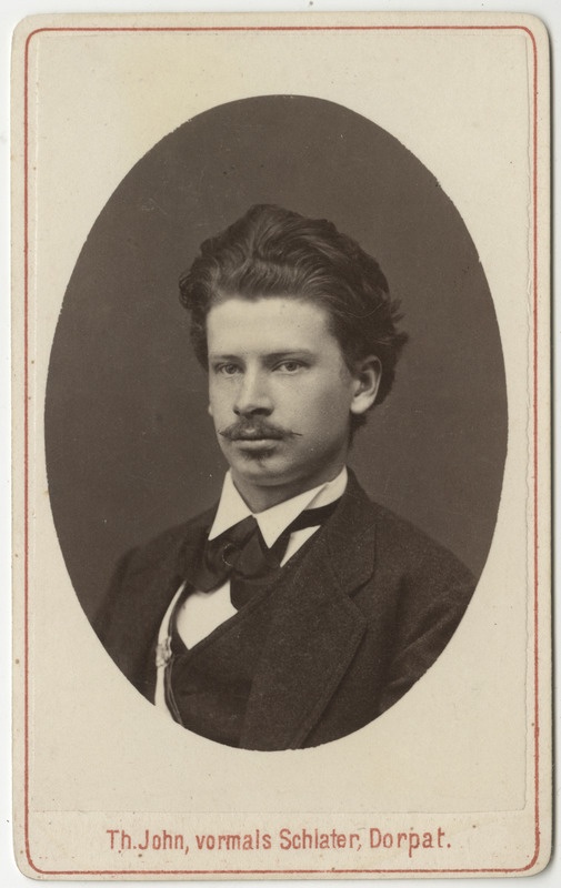 Korporatsioon "Estonia" liige parun Eugen Girard de Soucanton, portreefoto