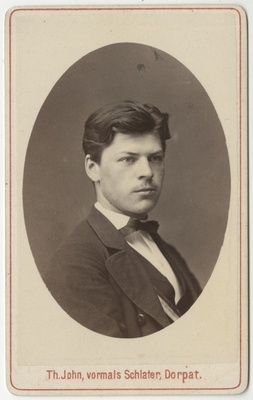 Korporatsioon "Estonia" liige Maximilian Iversen, portreefoto  duplicate photo