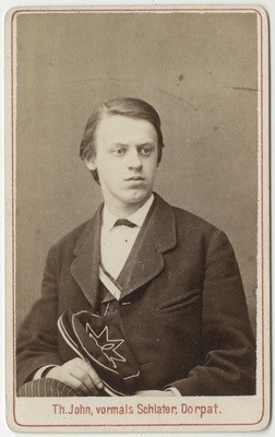 Korporatsioon "Estonia" liige Alexander Peters, portreefoto  duplicate photo