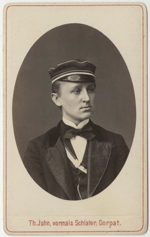 Korporatsioon "Estonia" liige Leo Alexejew, portreefoto