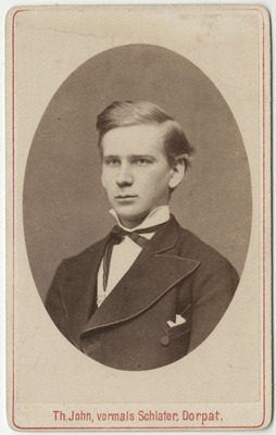 Korporatsioon "Estonia" liige Konstantin Rahr, portreefoto  duplicate photo