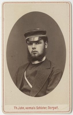 Korporatsioon "Estonia" liige Eduard Pabst, portreefoto  duplicate photo