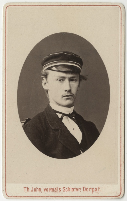 Korporatsioon "Estonia" liige Karl Hasselblatt, portreefoto