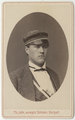 Korporatsioon "Estonia" liige Leo Furcht, portreefoto  duplicate photo