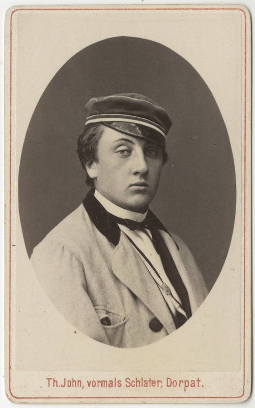 Korporatsioon "Estonia" liige Konstantin Mechmershausen, portreefoto