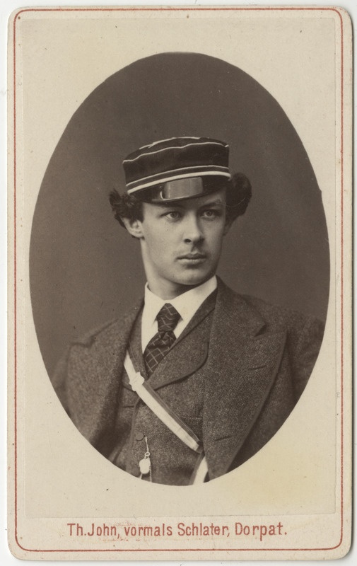 Korporatsioon "Estonia" liige Eduard von Samson-Himmelstjerna, portreefoto