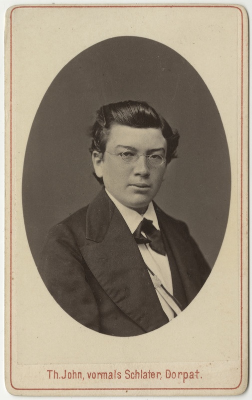 Korporatsioon "Estonia" liige Arthur von Güldenstubbe, portreefoto