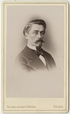 Korporatsioon "Estonia" liige Arnold Knüpffer, portreefoto  duplicate photo