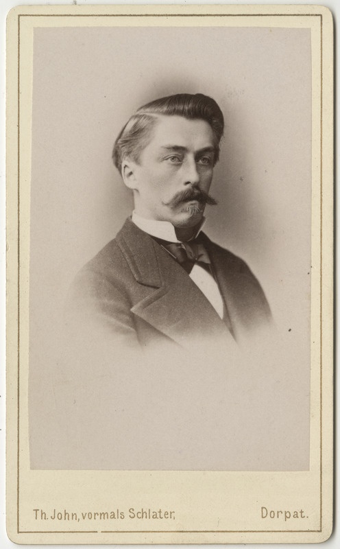 Korporatsioon "Estonia" liige Arnold Knüpffer, portreefoto