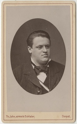 Korporatsioon "Estonia" liige Alexander Peters, portreefoto  duplicate photo