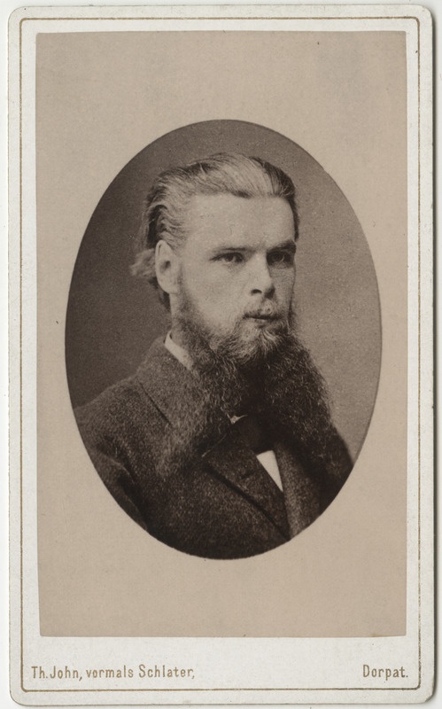 Korporatsioon "Estonia" liige Eduard Pabst, portreefoto