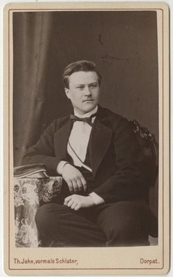 Korporatsioon "Estonia" liige Leo Furcht, portreefoto  duplicate photo