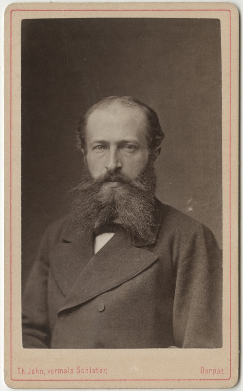 Korporatsioon "Estonia" liige Ferdinand Hoffmann, portreefoto