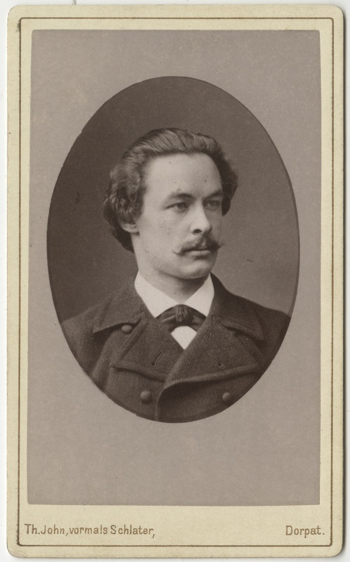 Korporatsioon "Estonia" liige Eduard von Samson-Himmelstjerna, portreefoto
