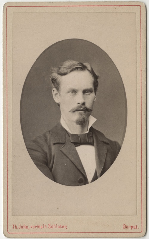 Korporatsioon "Estonia" liige Louis Haudelin, portreefoto