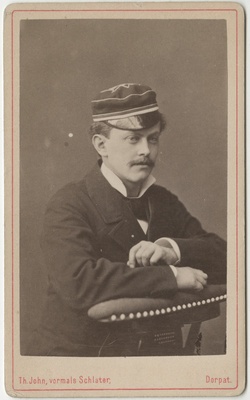 Korporatsioon "Estonia" liige Ferdinand Hörschelmann, portreefoto  duplicate photo