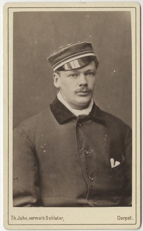 Korporatsioon "Estonia" liige Johannes (Hans) Otto von Wilcken, portreefoto